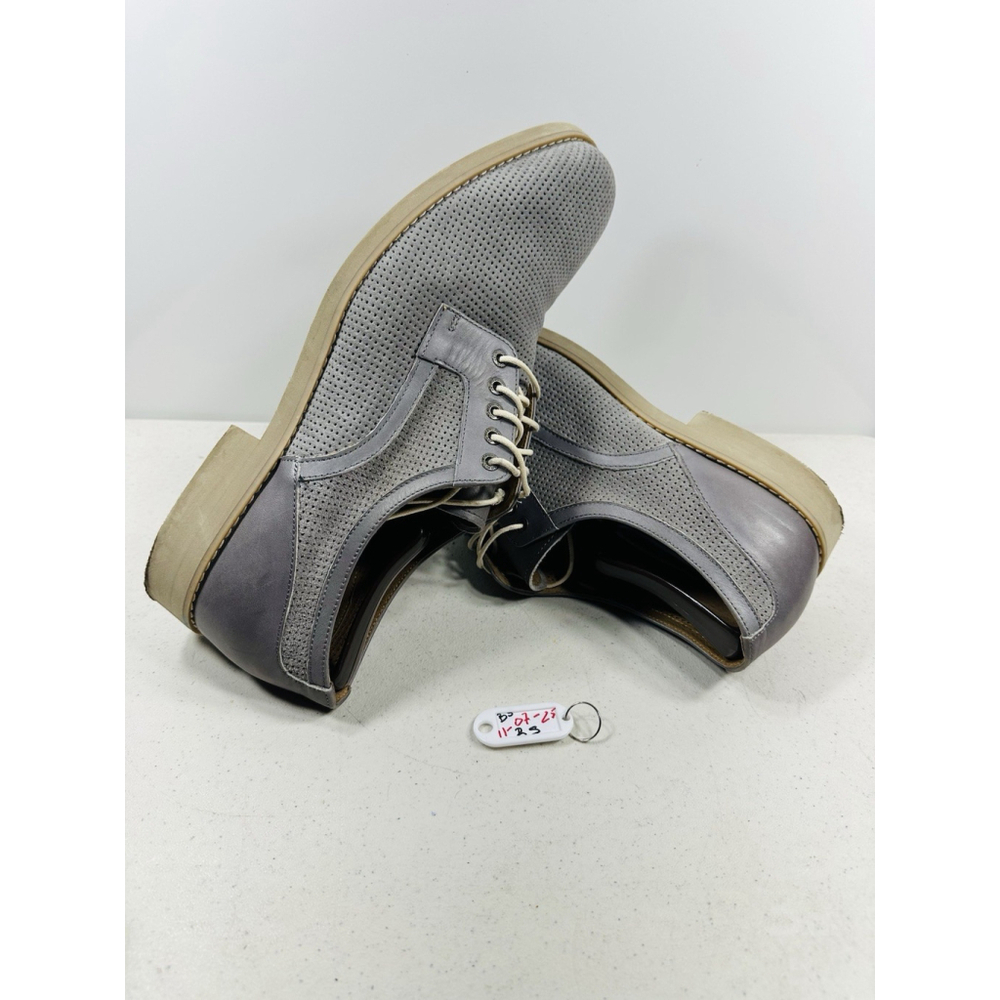 Johnston and Murphy Gray perforated Casual Derby SHoes Men's Sz 13M